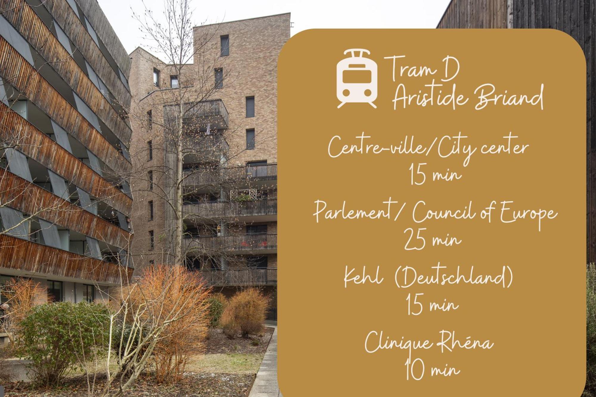 T2 - Balcon -15 Min Centre Ville Et Allemagne 스트라스부르 외부 사진